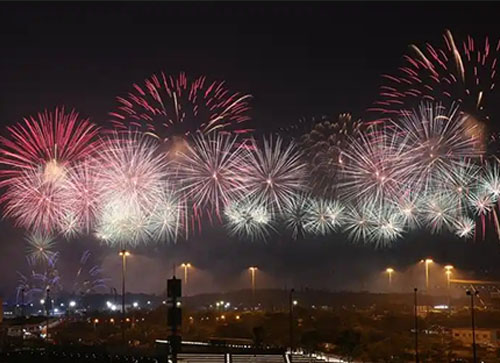 当阳市焰火晚会